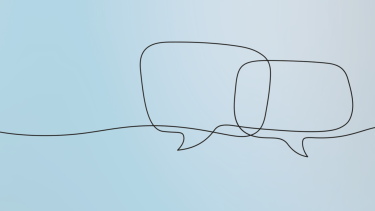 word bubbles on blue background word bubbles on blue background