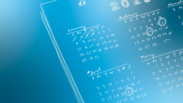 calendar on blue background calendar on blue background