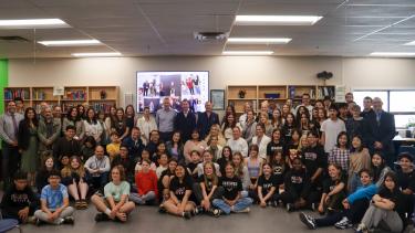 Connections Matter Video Project 2024 Group photo of those in attendance for the release of the project videos