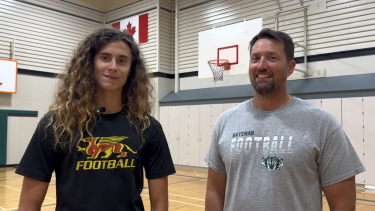 Caleb and Coach Mills