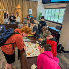 Middle School Students doing activity