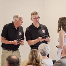 Stan Petersen Gives Awards